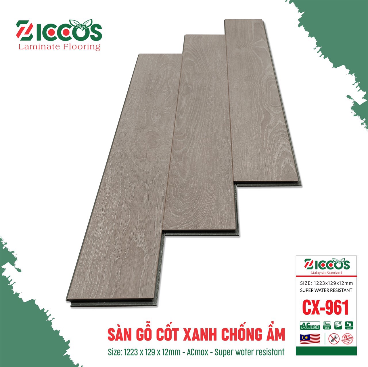 Sàn Gỗ Cốt Xanh – CX961